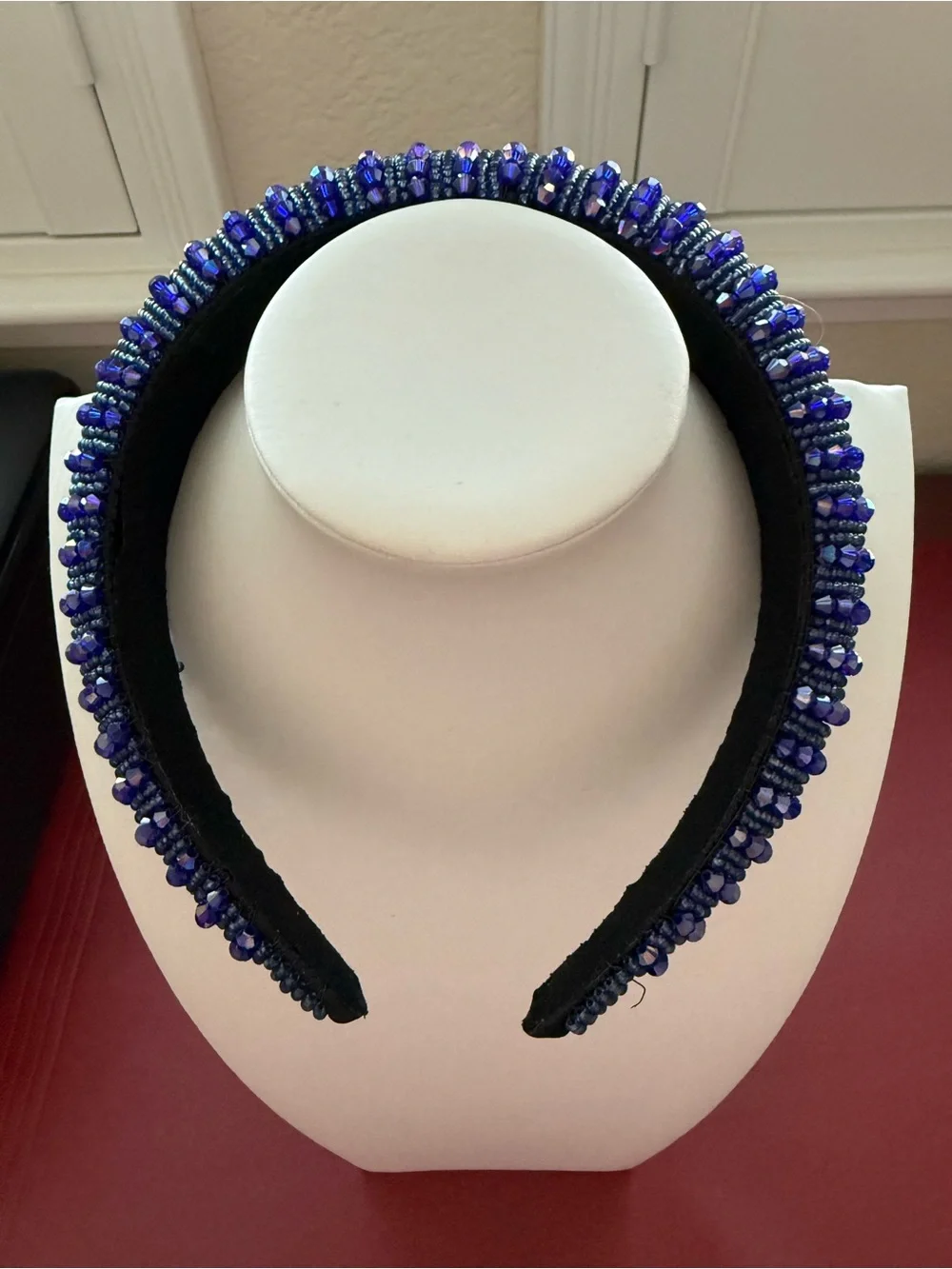 Beaded Royal Blue Statement Beaded Headband